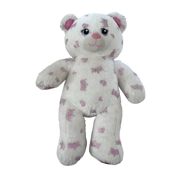 Build‎ A Bear Plush Disney Princess Bear Plush 2018 White Sparkling Size … - Picture 1 of 10